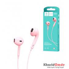 DENMEN UNIVERSAL WIRE CONTROL EARPHONE DR01 Ροζ | cooee.gr